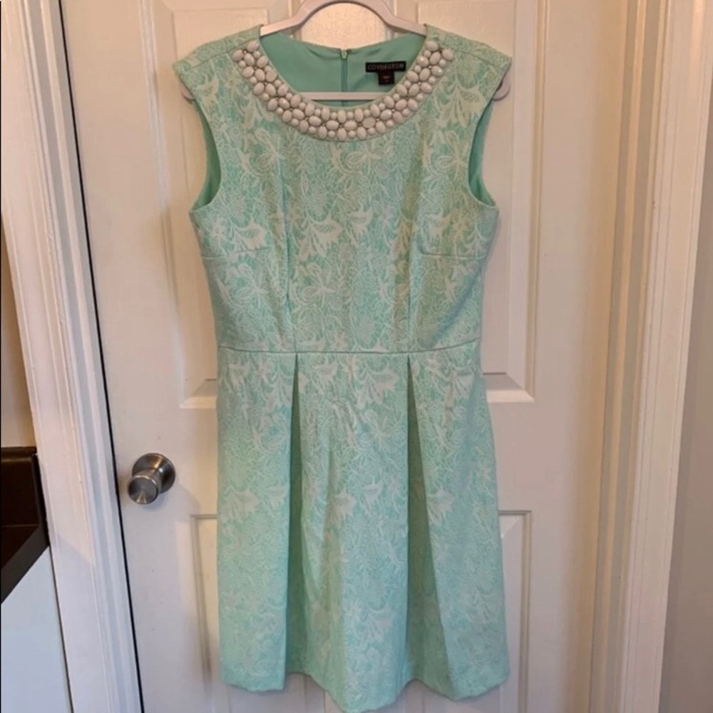 Mint green dress